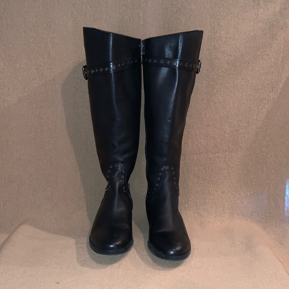 Sam Edelman “Paxton 2” boots, 9.5 M, wide calf, black leather